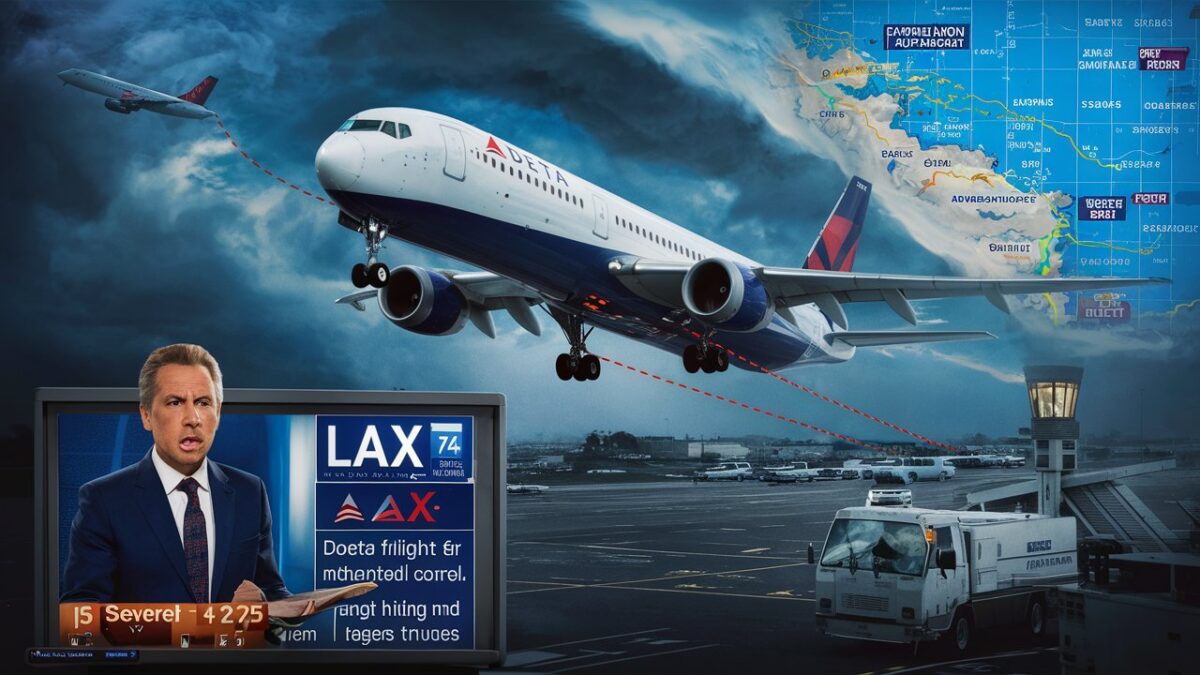 delta flight dl275 diverted lax