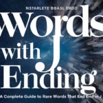 words with j ending